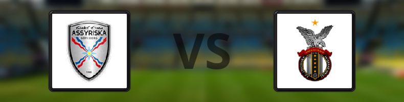Assyriska - FC Stockholm Internazionale odds, speltips, resultat i Division 1