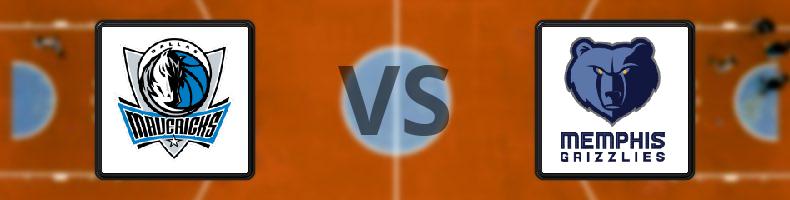 Dallas Mavericks - Memphis Grizzlies odds, speltips, resultat i NBA
