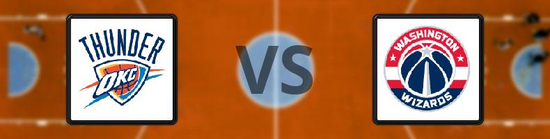 Oklahoma City Thunder - Washington Wizards odds, speltips, resultat i NBA