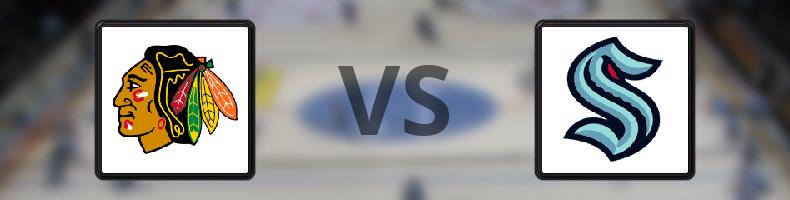 Chicago Blackhawks - Seattle Kraken odds, speltips, resultat i NHL