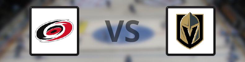 Carolina Hurricanes - Vegas Golden Knights odds, speltips, resultat i NHL