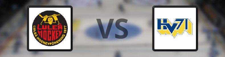 Luleå - HV71 odds, speltips, resultat i SHL