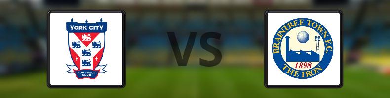 York - Braintree Town odds, speltips, resultat i National League