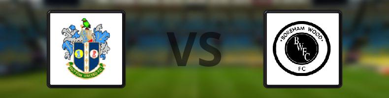 Sutton United - Boreham Wood odds, speltips, resultat i National League