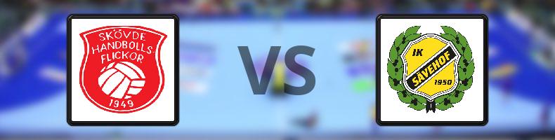 Skövde HF - IK Sävehof odds, speltips, resultat i Handbollsligan damer