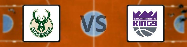 Milwaukee Bucks - Sacramento Kings odds, speltips, resultat i NBA
