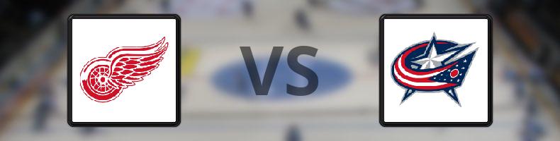 Detroit Red Wings - Columbus Blue Jackets odds, speltips, resultat i NHL