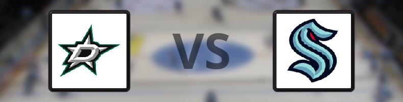 Dallas Stars - Seattle Kraken odds, speltips, resultat i NHL