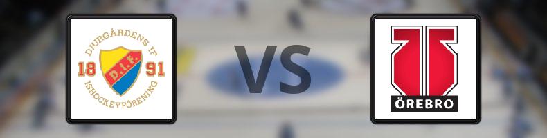 Djurgården - Örebro odds, speltips, resultat i SHL