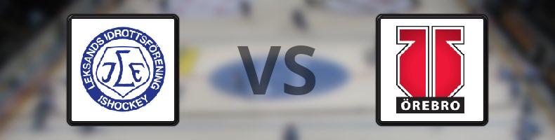 Leksand - Örebro odds, speltips, resultat i SHL