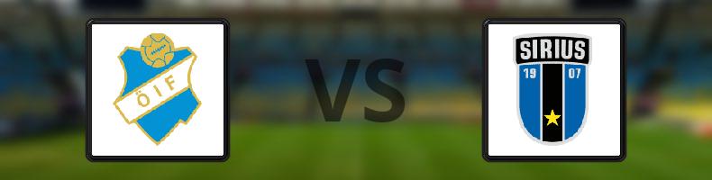 Öster - Sirius odds, speltips, resultat i Allsvenskan