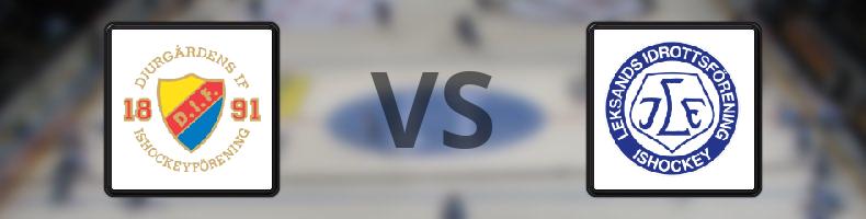 Djurgården - Leksand odds, speltips, resultat i SHL