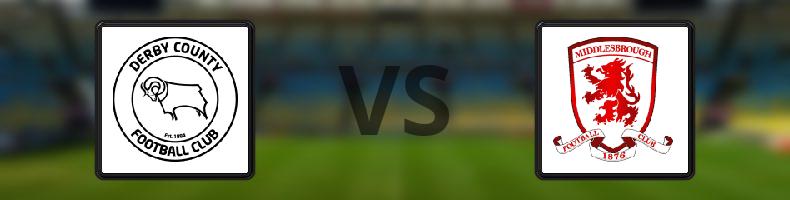 Derby County FC - Middlesbrough odds, speltips, resultat i EFL Championship