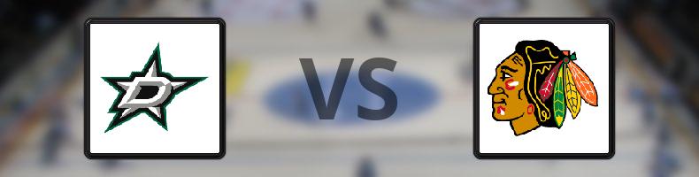 Dallas Stars - Chicago Blackhawks odds, speltips, resultat i NHL