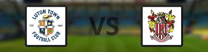 Luton - Stevenage odds, speltips, resultat i League One
