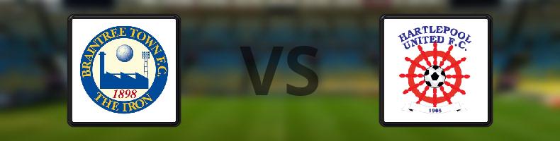 Braintree Town - Hartlepool odds, speltips, resultat i National League