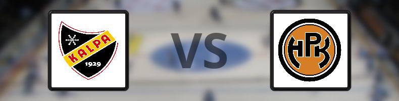 KalPa - HPK odds, speltips, resultat i SM-liiga