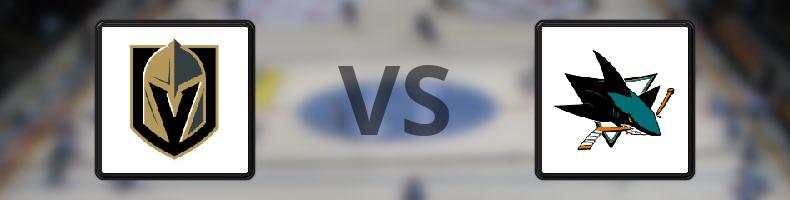 Vegas Golden Knights - San José Sharks odds, speltips, resultat i NHL