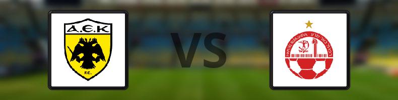 AEK Aten - Hapoel Beer Sheva FC odds, speltips, resultat i Europa Conference League