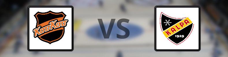 KooKoo - KalPa odds, speltips, resultat i SM-liiga