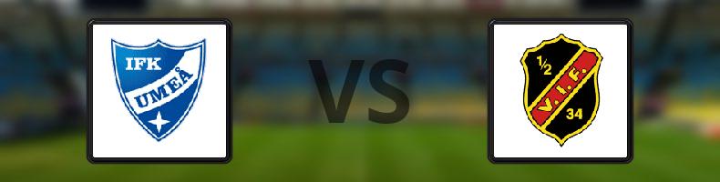 Umeå FC - Vasalunds IF odds, speltips, resultat i Division 1