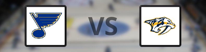 St Louis Blues - Nashville Predators odds, speltips, resultat i NHL