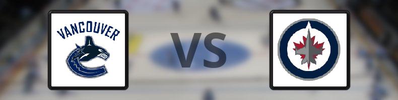 Vancouver Canucks - Winnipeg Jets odds, speltips, resultat i NHL