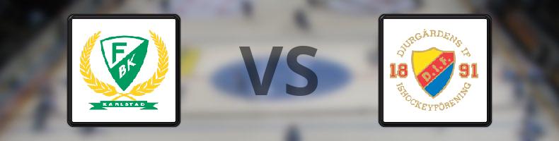 Färjestad - Djurgården odds, speltips, resultat i SHL