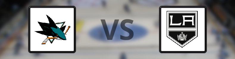 San José Sharks - Los Angeles Kings odds, speltips, resultat i NHL