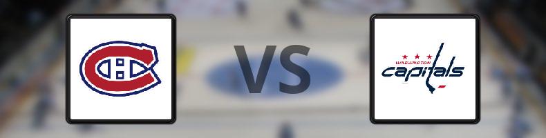 Montreal Canadiens - Washington Capitals odds, speltips, resultat i NHL