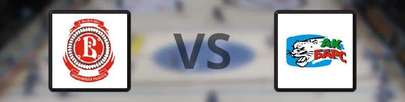 Vityaz Podolsk - AK Bars Kazan odds, speltips, resultat i KHL
