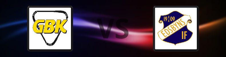 Gripen Trollhättan BK - Edsbyns IF odds, speltips, resultat i Elitserien