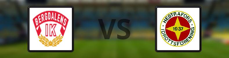 Bergdalens IK - Hestrafors IF odds, speltips, resultat i Division 2