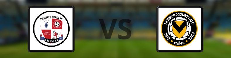 Crawley - Newport County odds, speltips, resultat i League Two