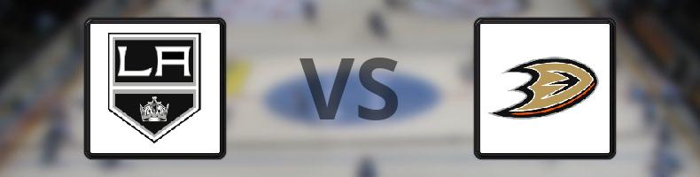 Los Angeles Kings - Anaheim Ducks odds, speltips, resultat i NHL