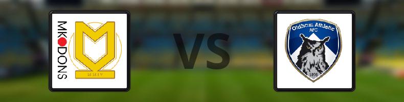 Milton Keynes Dons - Oldham odds, speltips, resultat i League Two