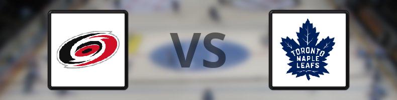 Carolina Hurricanes - Toronto Maple Leafs odds, speltips, resultat i NHL