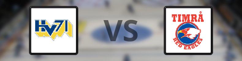 HV71 - Timrå odds, speltips, resultat i SHL