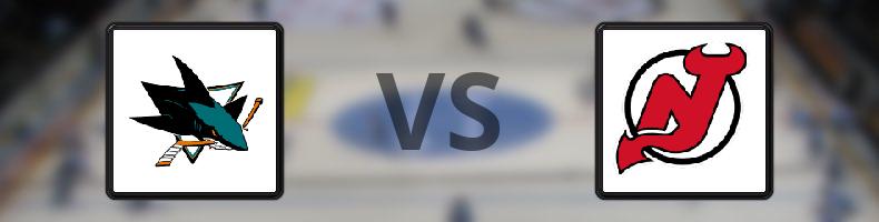 San José Sharks - New Jersey Devils odds, speltips, resultat i NHL