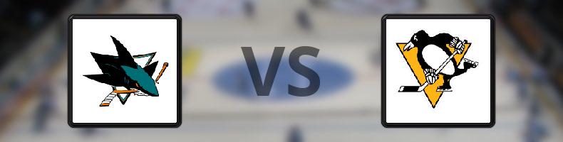 San José Sharks - Pittsburgh Penguins odds, speltips, resultat i NHL