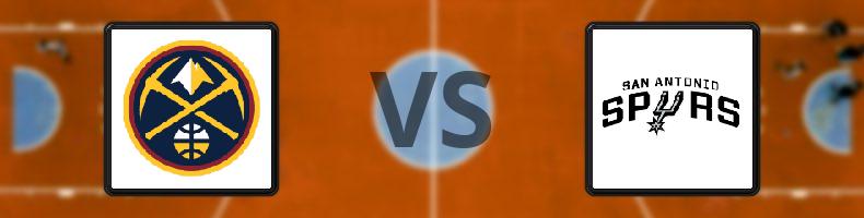 Denver Nuggets - San Antonio Spurs odds, speltips, resultat i NBA