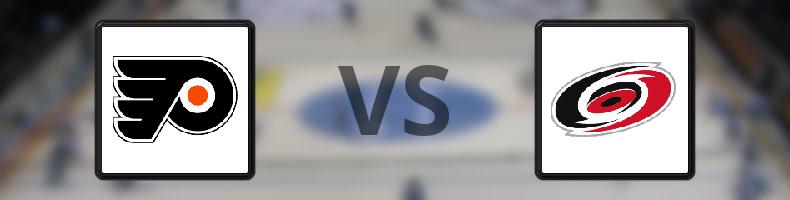 Philadelphia Flyers - Carolina Hurricanes odds, speltips, resultat i NHL
