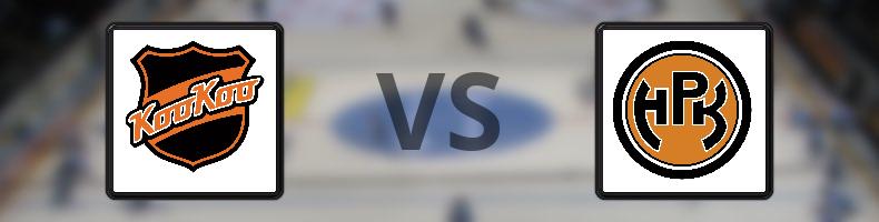 KooKoo - HPK odds, speltips, resultat i SM-liiga