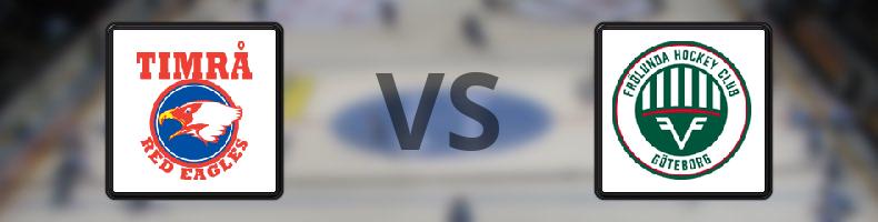 Timrå - Frölunda odds, speltips, resultat i SHL