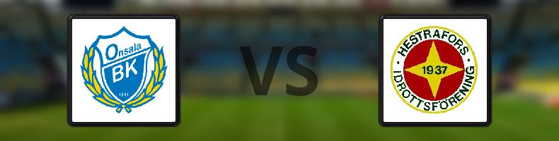 Onsala BK - Hestrafors IF odds, speltips, resultat i Division 2