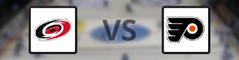 Carolina Hurricanes - Philadelphia Flyers odds, speltips, resultat i NHL