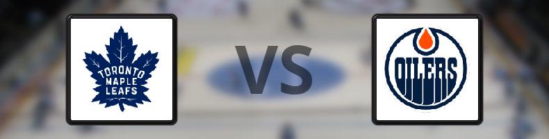 Toronto Maple Leafs - Edmonton Oilers odds, speltips, resultat i NHL