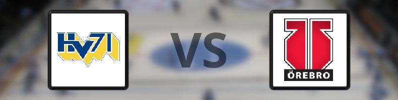 HV71 - Örebro odds, speltips, resultat i SHL
