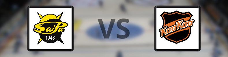 SaiPa - KooKoo odds, speltips, resultat i SM-liiga