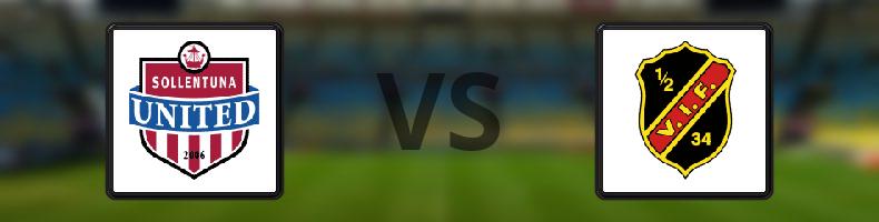 Sollentuna FK - Vasalunds IF odds, speltips, resultat i Division 1